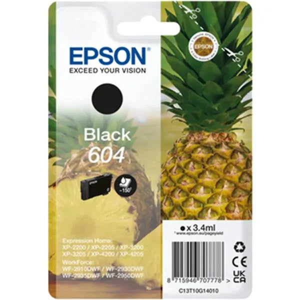 EPSON 604 / T10G14 Schwarz Druckerpatrone – Original, Standardgröße-0
