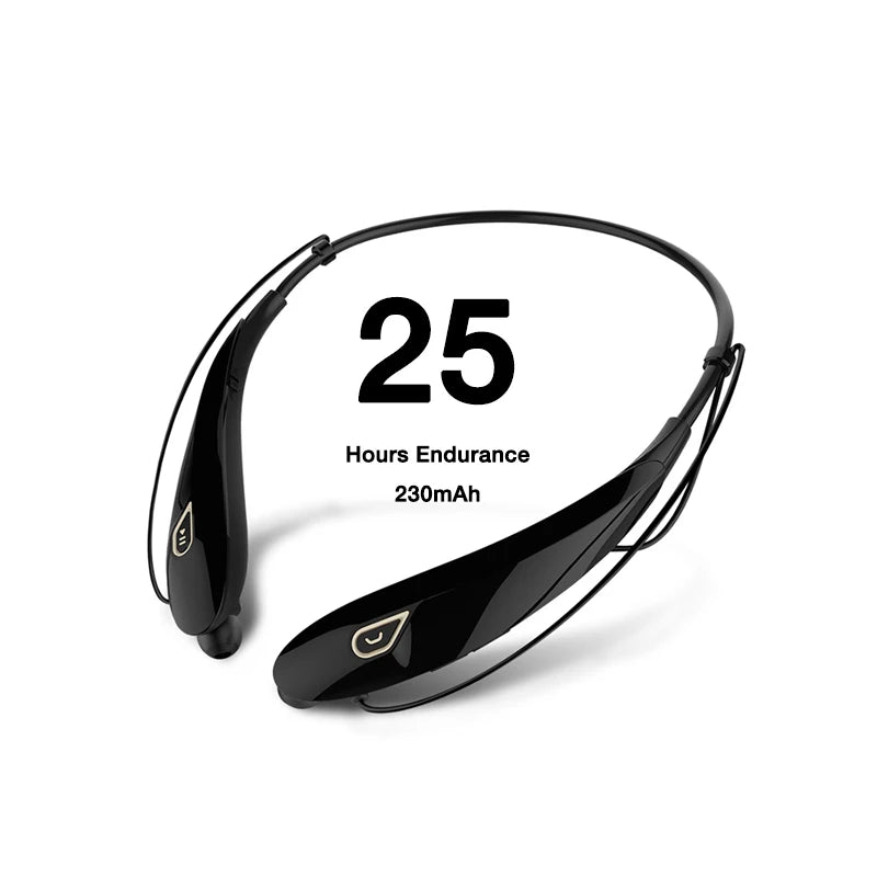 Kabelloses Bluetooth Headset mit Mikrofon - 15 Stunden Akkulaufzeit