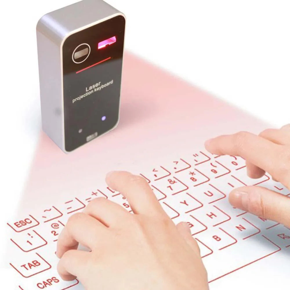 Laser-Tastatur - Virtuelle Bluetooth Projektionstastatur für Smartphone & Tablet