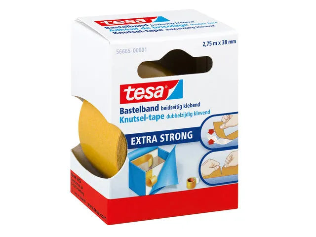 tesa doppelseitiges Klebeband braun 38,0 mm x 2,75 m 1 Rolle-0